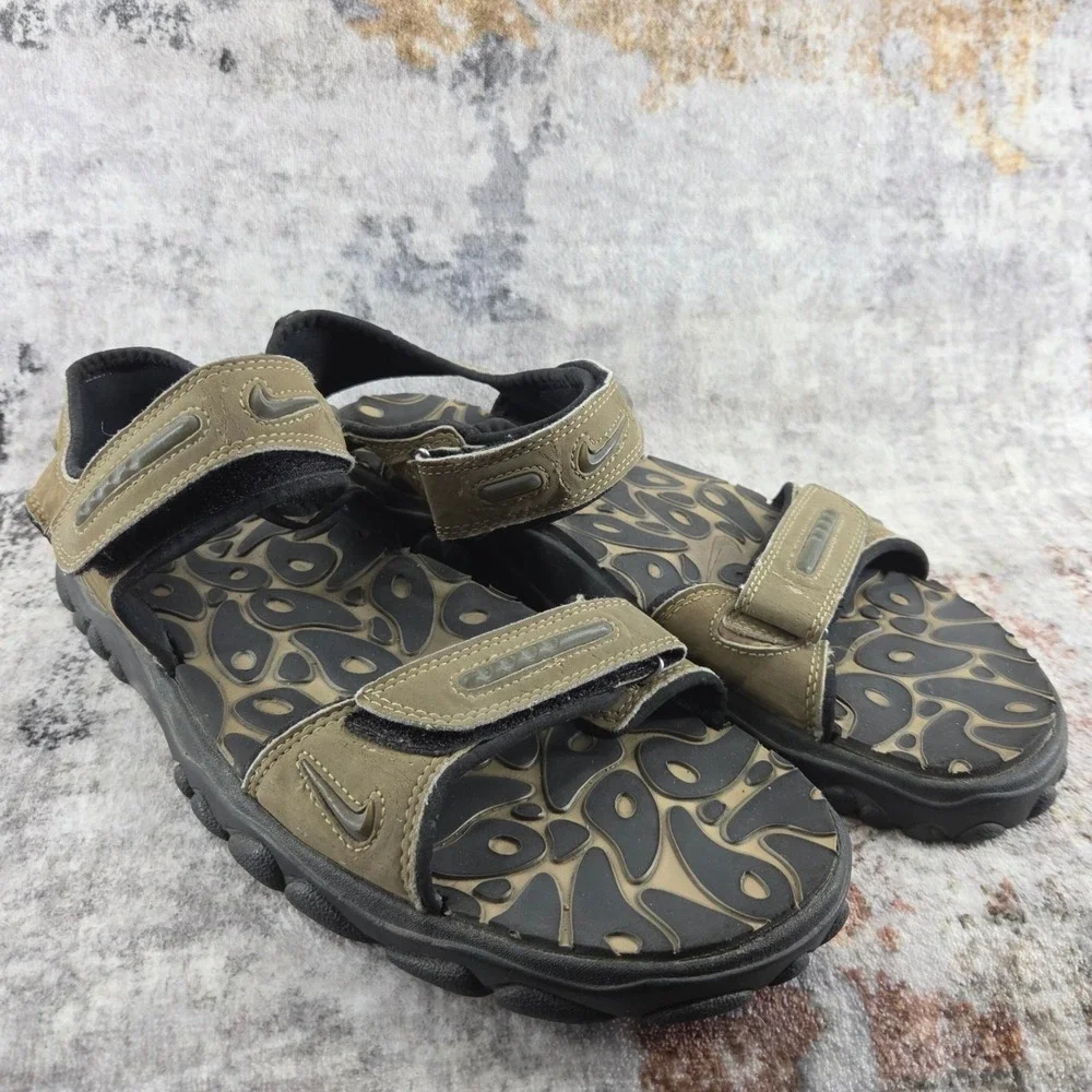 Nike‎ ACG Sport Hiking Sandals Mens 11 Brown Vintage Hook and Loop 00s